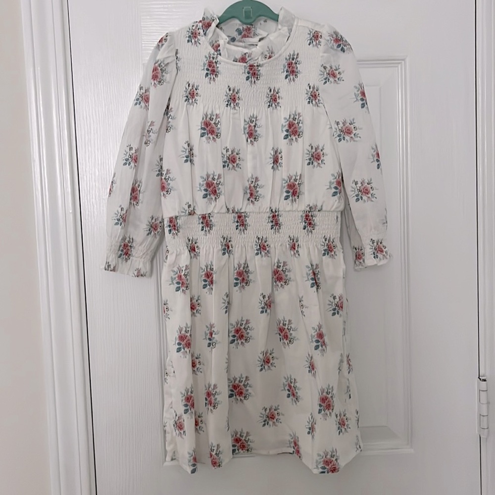 Janie and Jack Floral White Dress